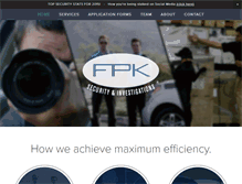 Tablet Screenshot of fpksecurity.com